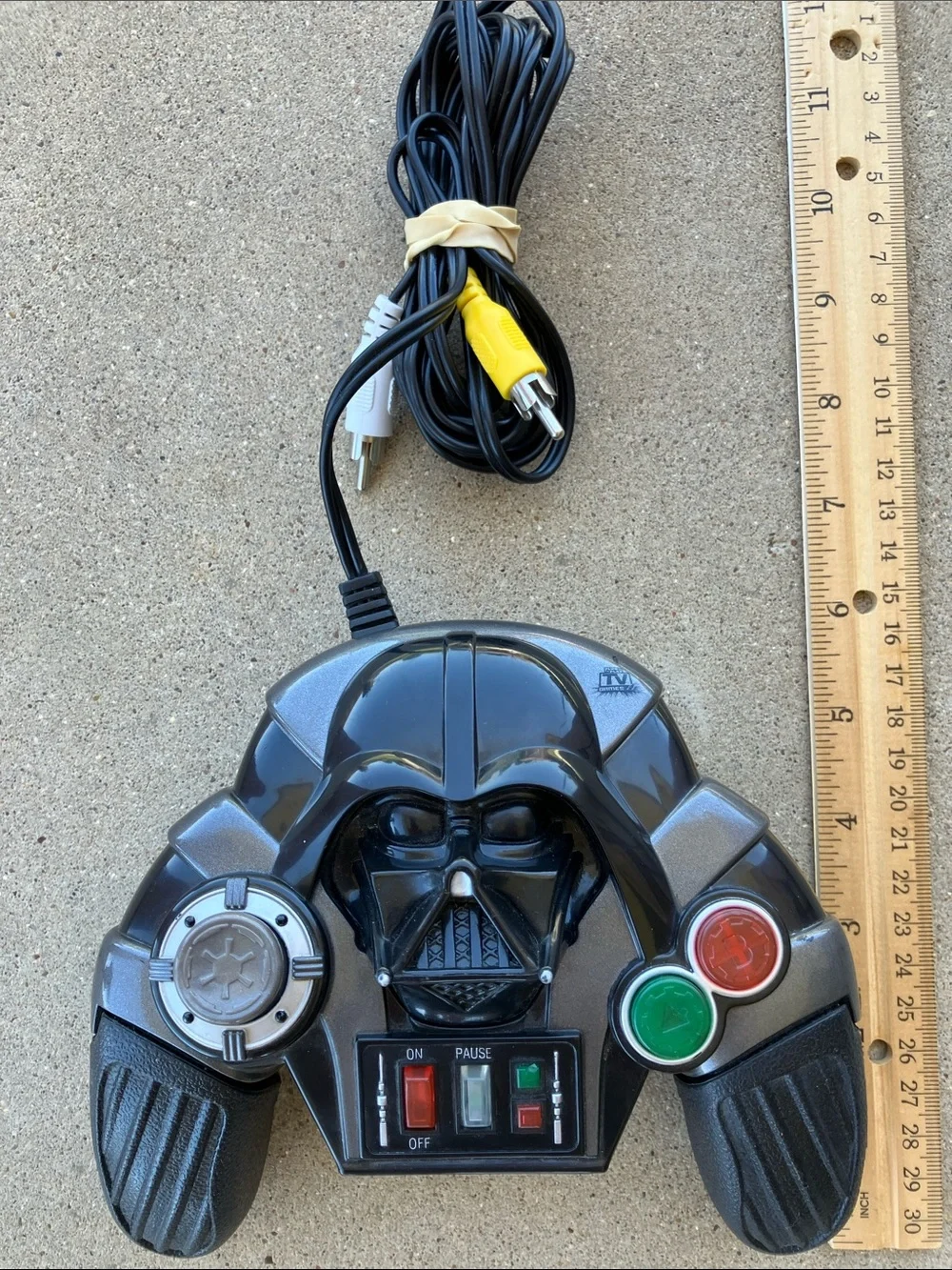 Star Wars Black Darth Vader Wired Game Controller with Colored Buttons